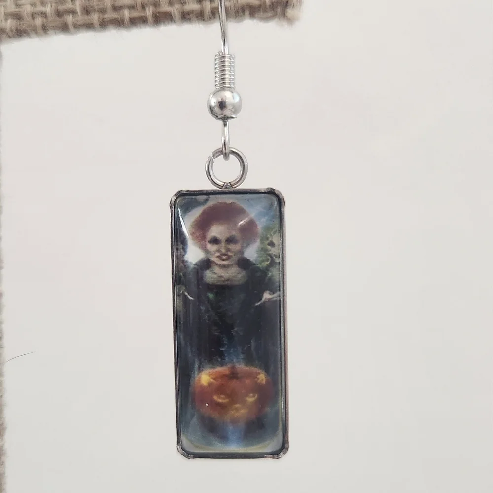 ​Halloween Hocus Pocus Mary Sanderson Pumpkin Earrings